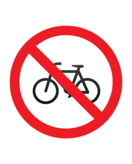 jalgrattaga keelatud