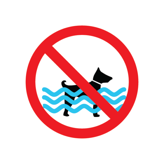 keelumärk koerte ujutamine keelatud