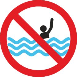 kaugele ujumine keelatud